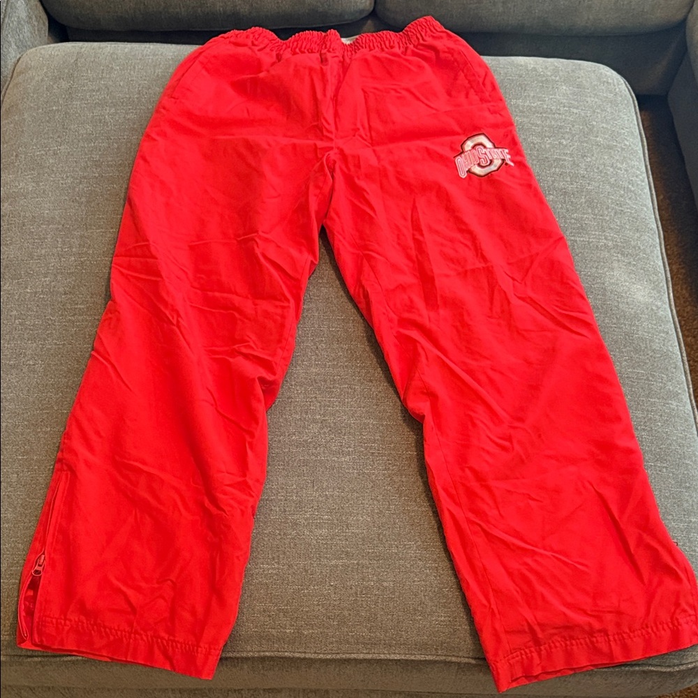 Ohio State Red Athletic Pants with Logo
